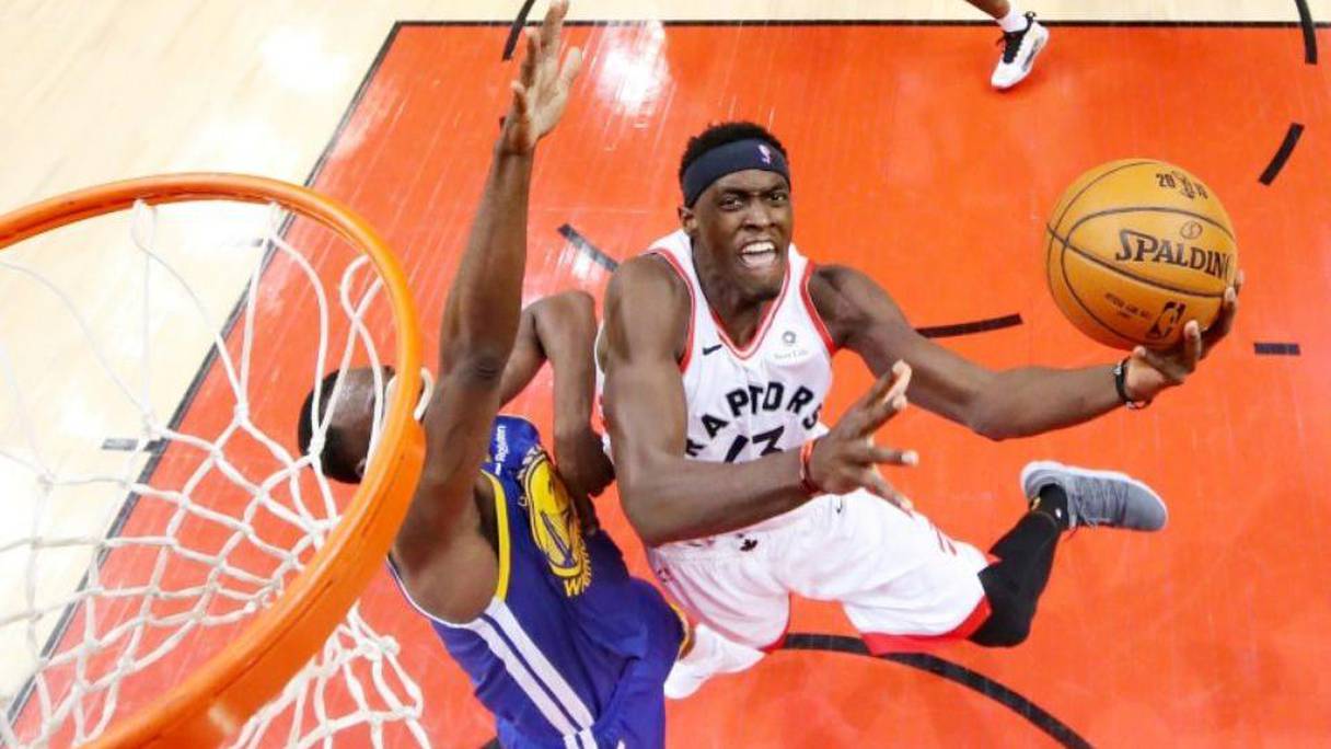 Pascal Siakam, l'ailier fort des Toronto Raptors, en finale de la NBA 2019. 