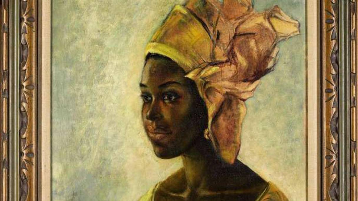 "Christine", le tableau peint en 1971 par l'artiste nigérian Ben Enwonwu, s'est vendu à 1,1 million de livres. 