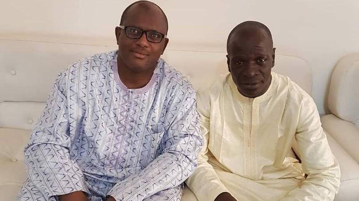 Amadou Sanogo (à gauche) avec son avocat Me Check Omar Konaré. 