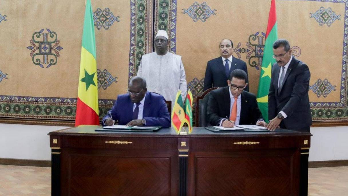 La signature de l'accord de coopération intergouvernemental le 9 février dernier.
