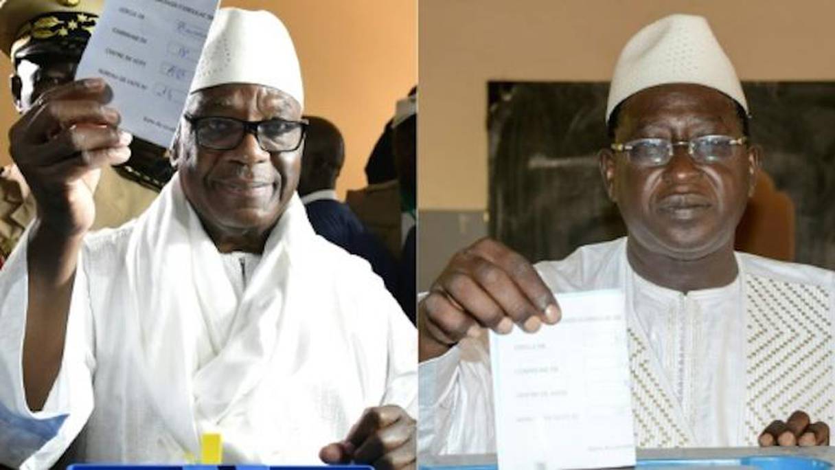 IBK, président du Mali, et Soumaïla Cissé, chef de file de l'opposition malienne 