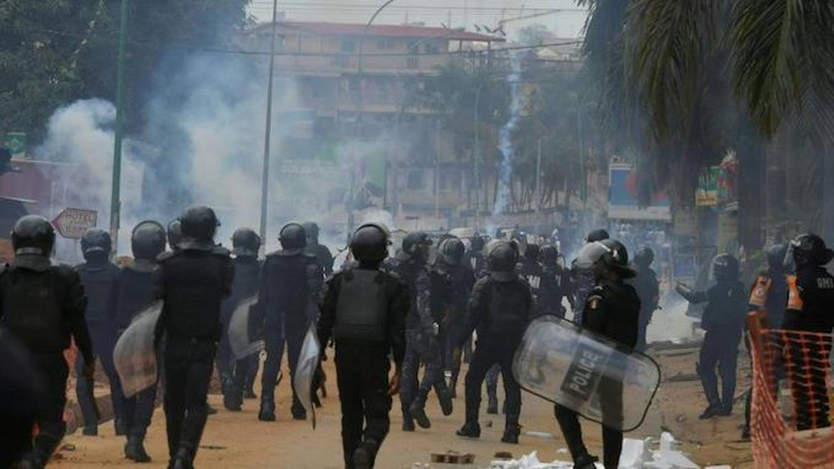 Des violences à Abidjan. 