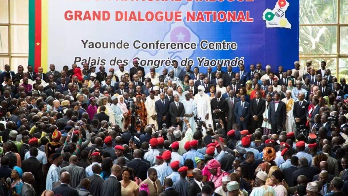 Dialogue national camerounais, au Palais des Congrès de Yaoundé. 