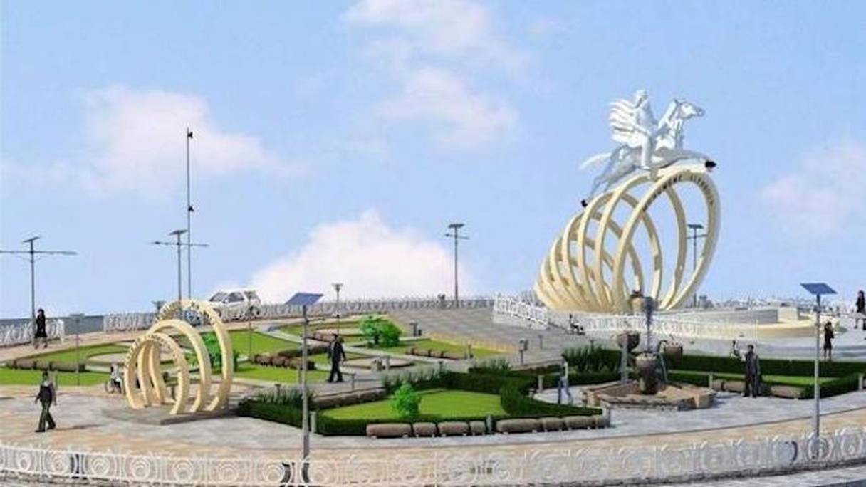 maquette du nouveau monument d'Al farouk.
