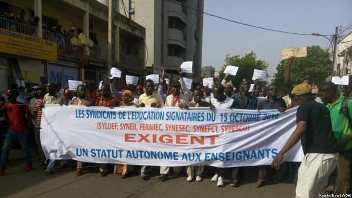 Sénégal : marche des enseignants