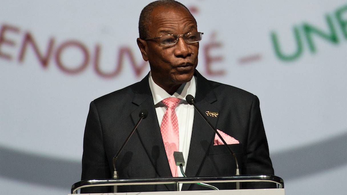 Alpha Condé, candidat pur un 3e mandat présidentielle à la tête de la Guinée. 
