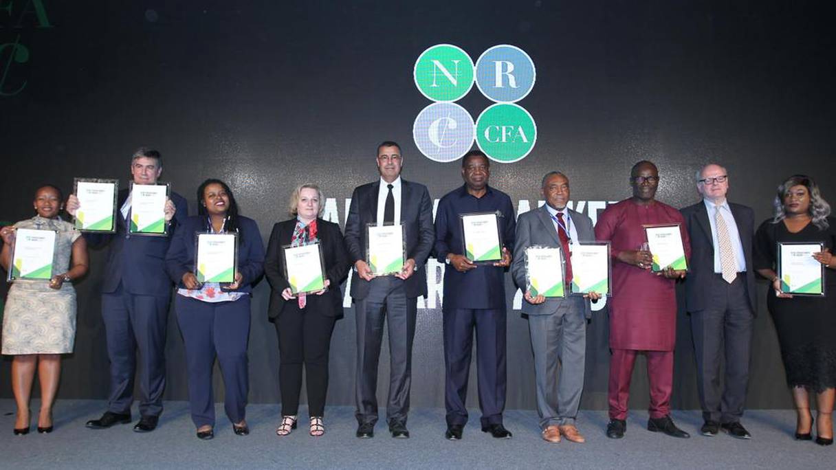 Les lauréats des Trophées African Banker 2018.