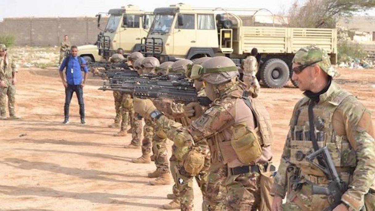 Forces américaines participant à la formation des soldats des pays sahéliens. 