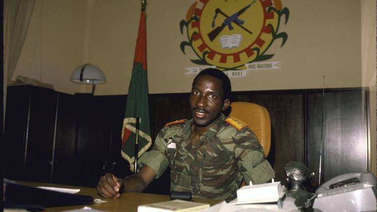 Thomas Sankara, ancien président du Burkina Faso. 