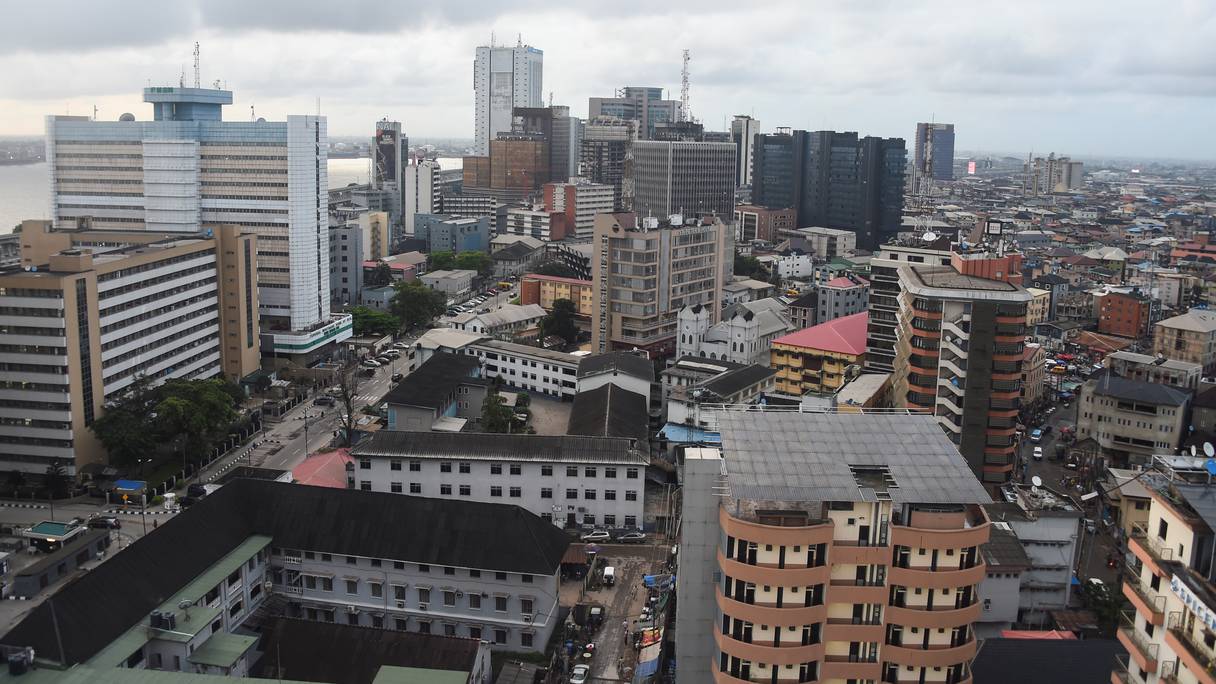 Une vue aérienne de Lagos, la capitale économique du Nigéria, le 7 octobre 2022.