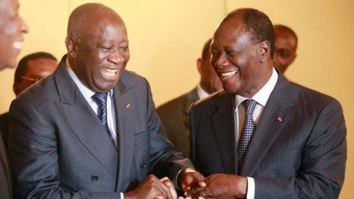 Laurent Gbagbo et Alassane Ouattara.