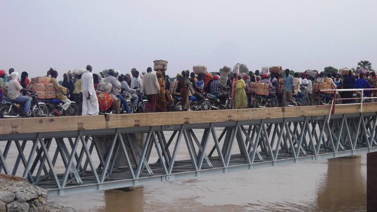 Le pont Ngueli, frontière entre le Cameroun et le Tchad.