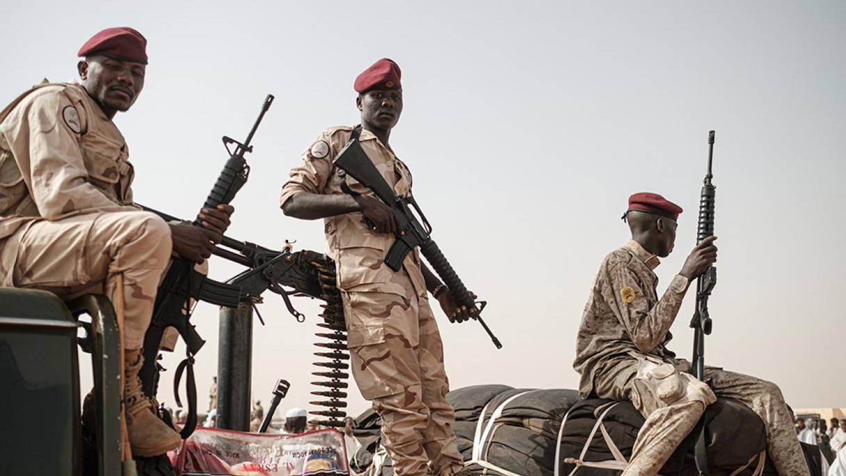 Des soldats soudanais.