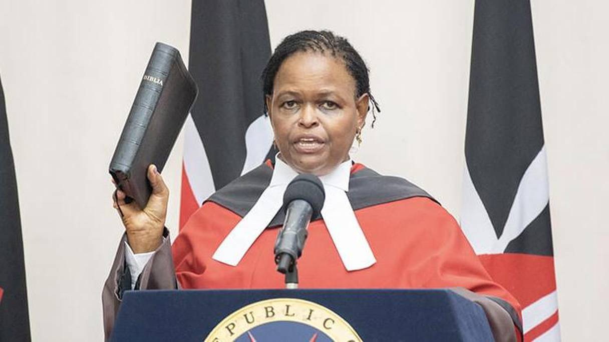 Martha Koome, président de la Cour suprême du Kenya.