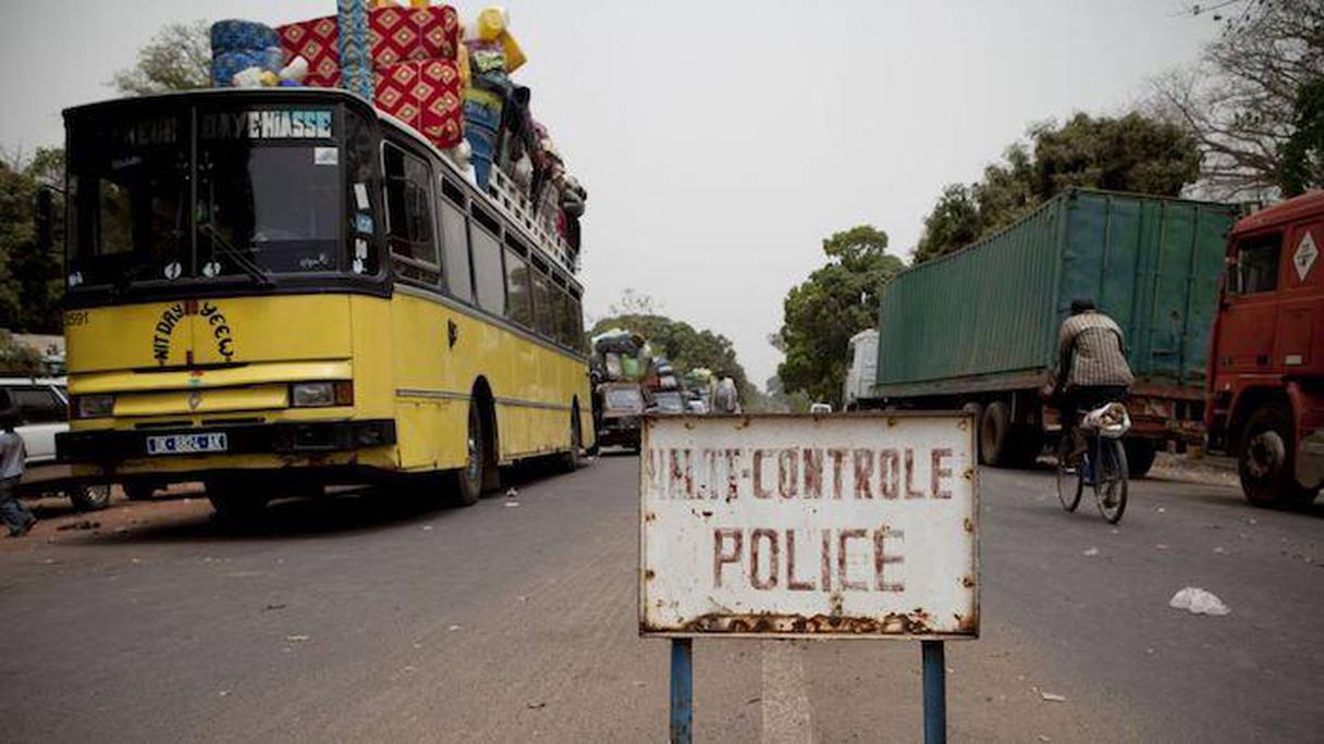 L'un des postes de police, près de la frontière entre le Sénégal et la Guinée. 