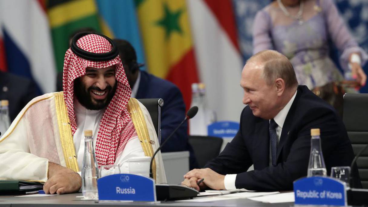 Mohamed Ben Salmane et Vladimir Poutine