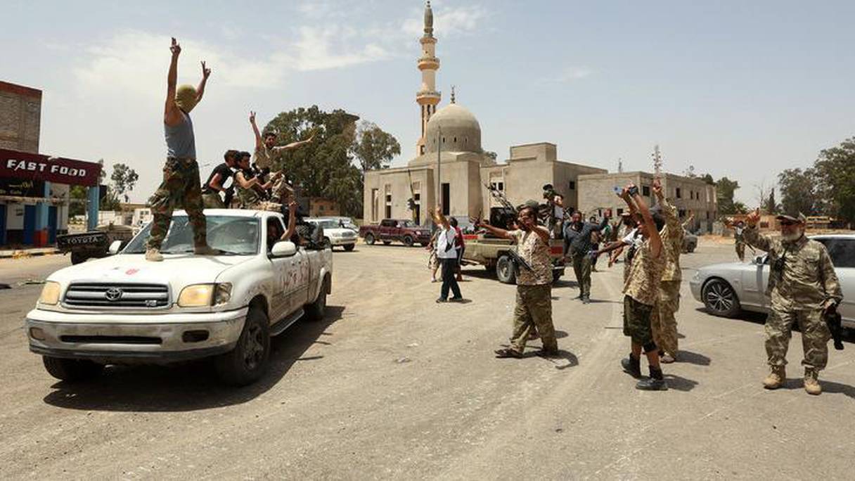 Des forces pro-gouvernementales libyennes. 
