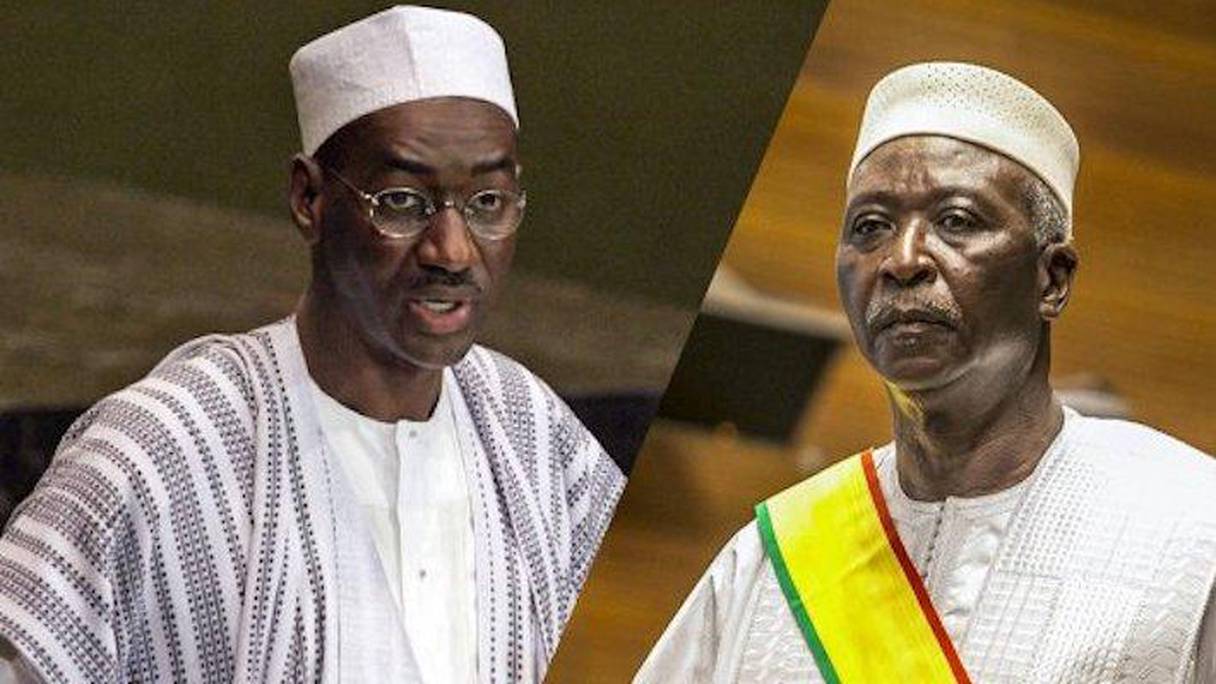 Moctar Ouane et Bah Ndaw, respectivement ex-Premier ministre et ex-président de la Transition malienne.