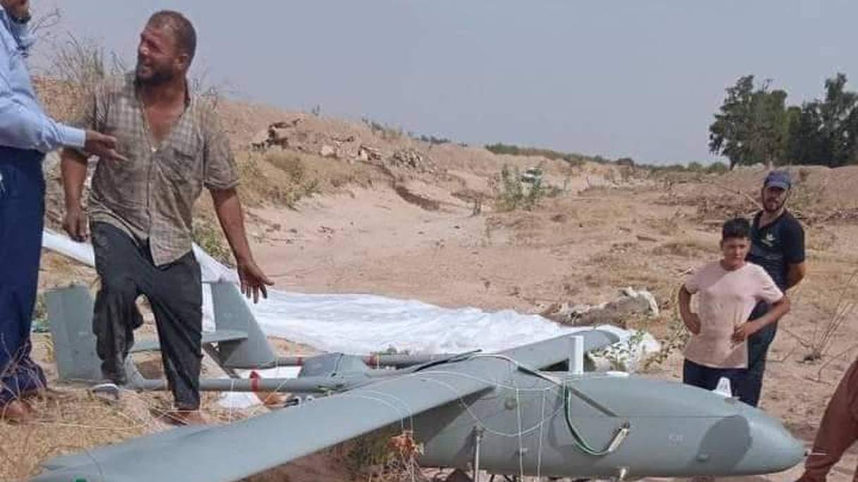 Le drone de l'armée algérienne, un ASN 209, a été récupéré par des villageois de la wilaya de M'sila à 233km au sud-est d'Alger.