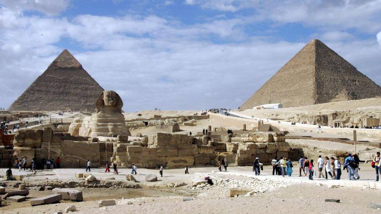 Les pyramides de Gizeh. 
