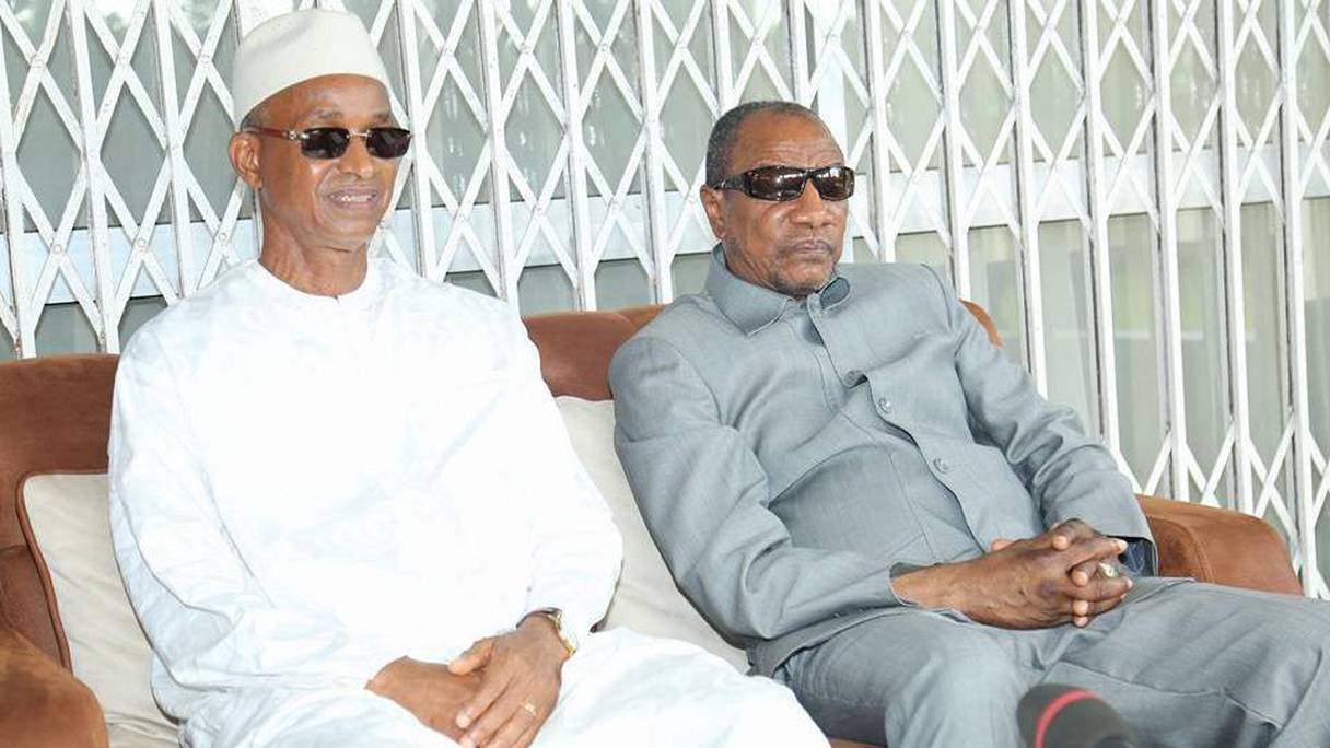 Cellou Dalein Diallo, chef de file de l'opposition, et Alpha Condé, président de la Guinée.