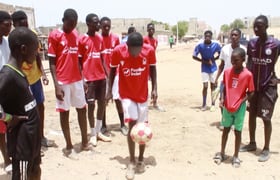 Les jeunes joueurs sénégalais.