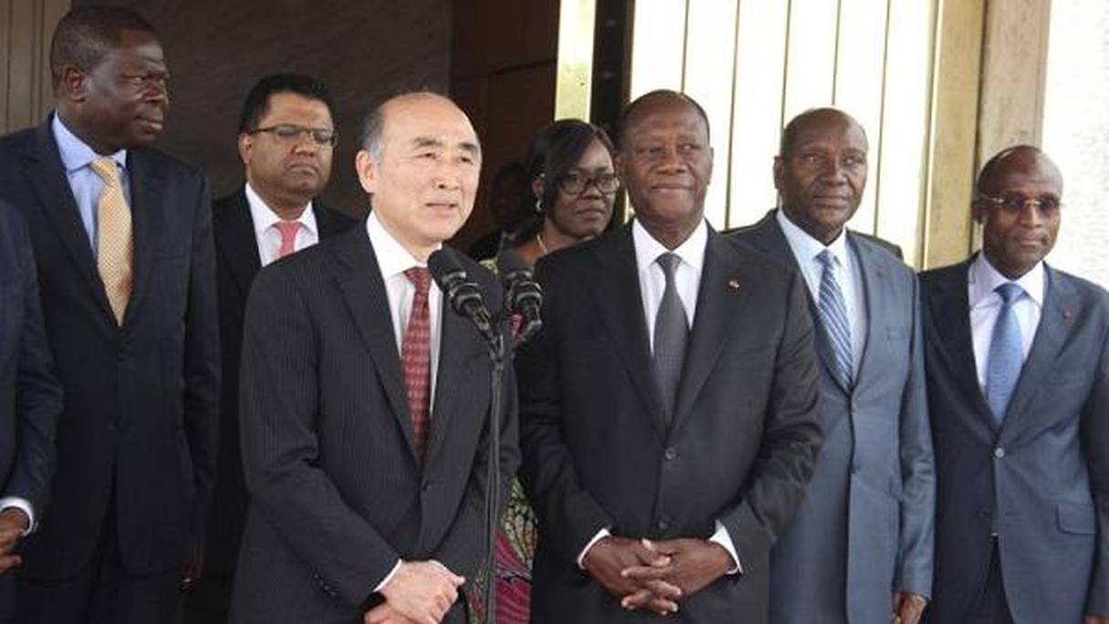 Mitsuhiro Furusawa, Directeur général adjoint du FMI, reçu en audience par le président Alassane Ouattara.