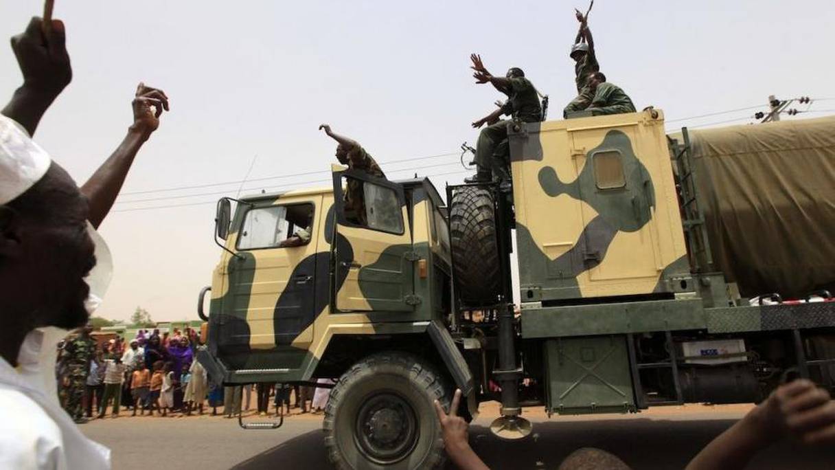 Un camion militaire soudanais.