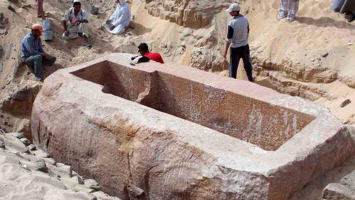 Ici, les vestiges de la Cité d'Abydos découverte en 2014. 