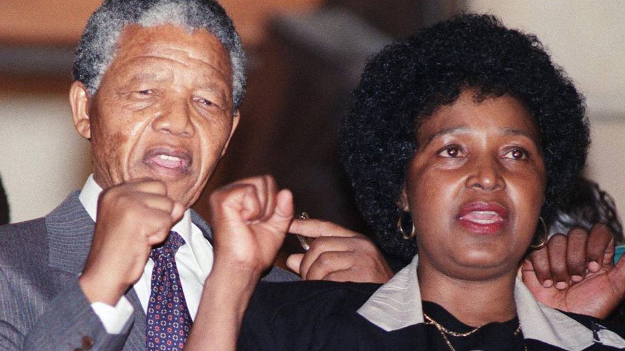 Winnie et Nelson Mandela.