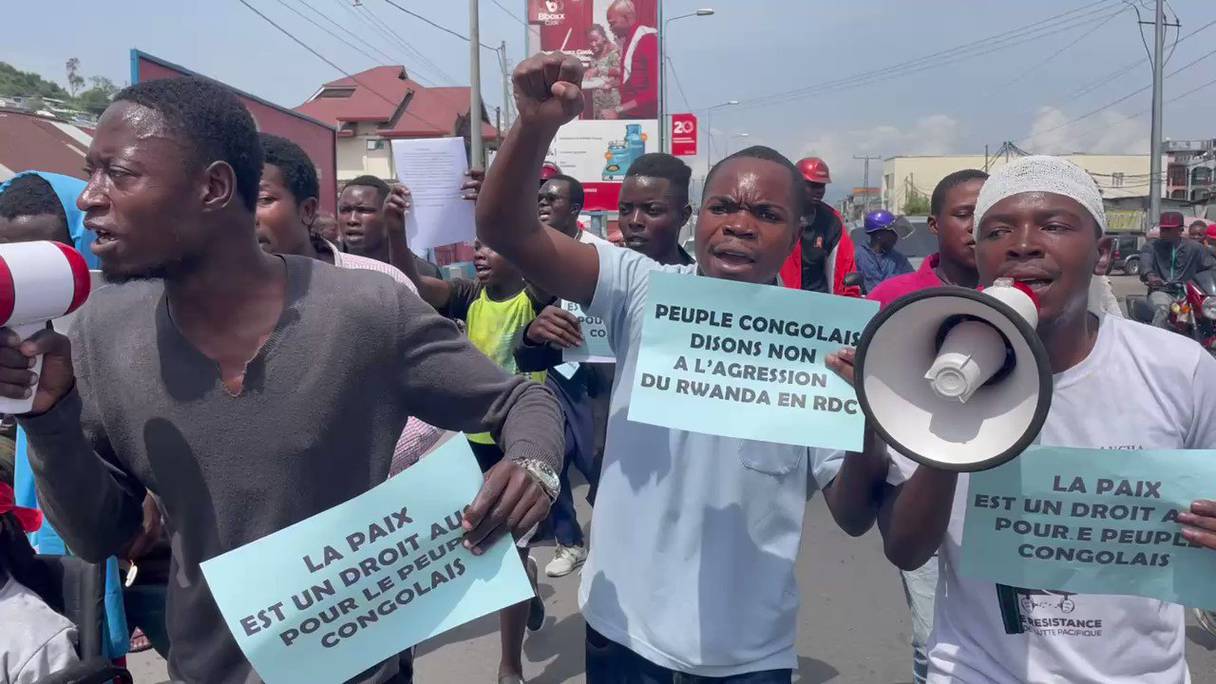 Manifestation de congolais à Goma contre le Rwanda