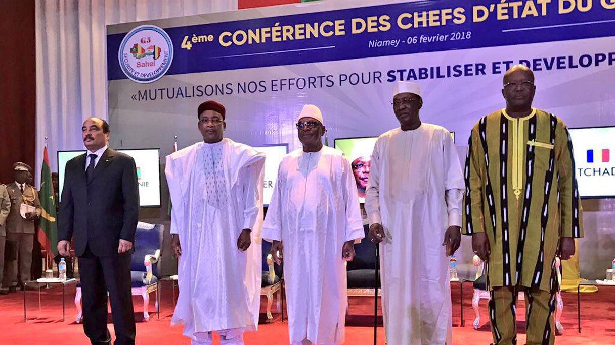 Les chefs d'Etat du G5 Sahel à la 4ème Conférence des Chefs d'État du G-5 Sahel le 6 février dernier à Niamey.
