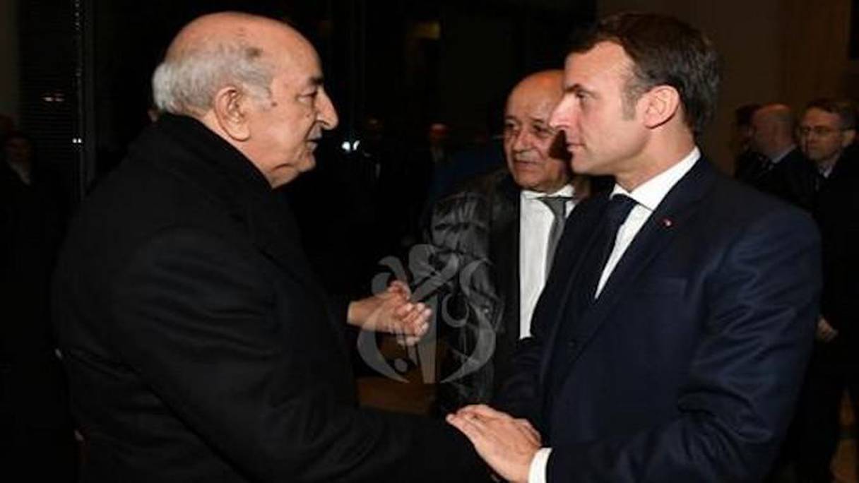 Abdelamadjid Tebboune et Emmanuel Macron, les présidents algérien et français. 