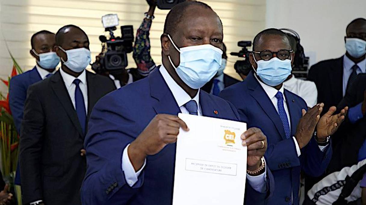 Présidentielle ivoirienne: le président Alassane Dramane Ouattara a déposé sa candidature.