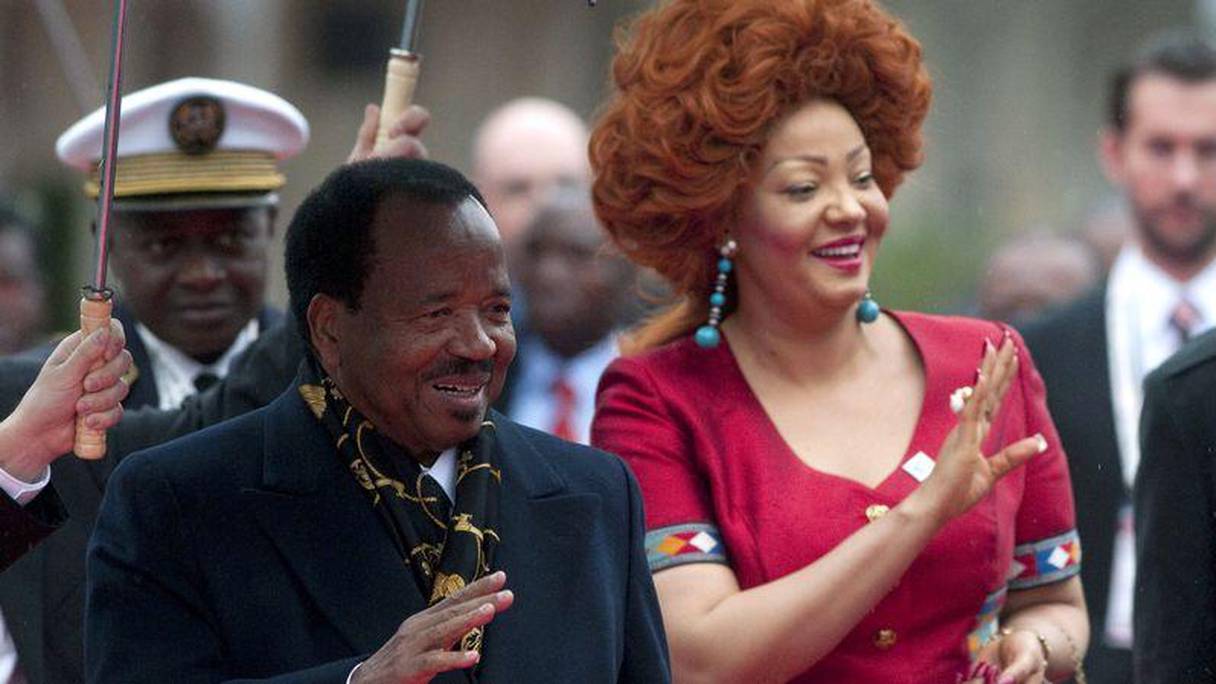 Paul Biya, président du Cameroun, et son épouse Chantal Biya. 