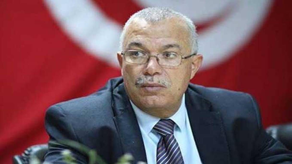 Noureddine Bhiri, président adjoint d'Ennahdha et proche de Rached Ghannouchi, chef du parti d'inspiration islamiste et bête noire du chef de l'Etat.