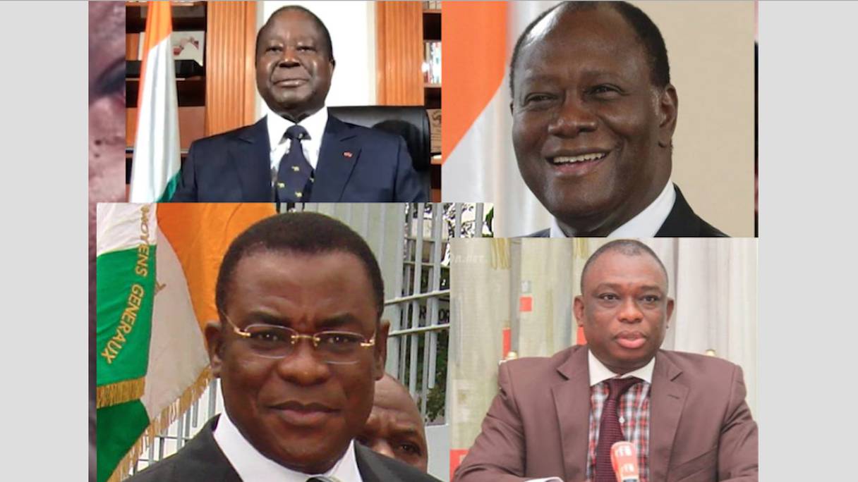 Les 4 candidats retenus par le Conseil constitutionnel pour la présidentielle du 31 octobre 2020. 