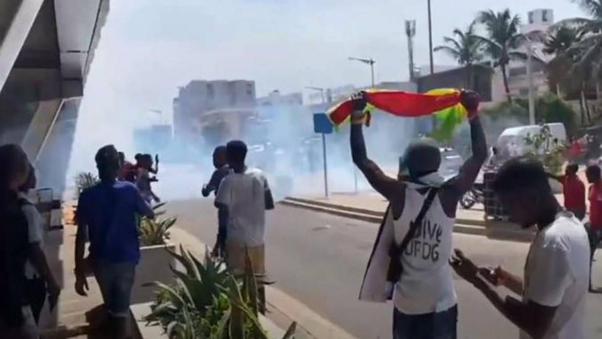 Manifestation des Guinéens au Sénégal. 