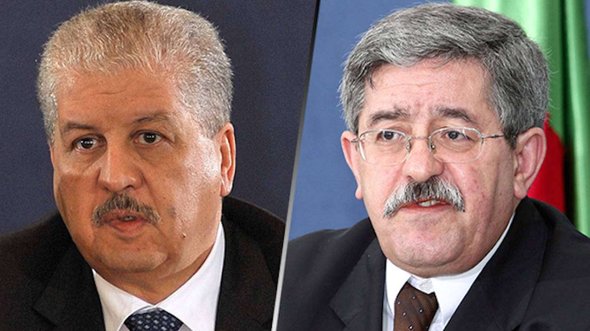Les anciens Premiers ministres Abdelmalek Sellal et Ahmed Ouyahia.