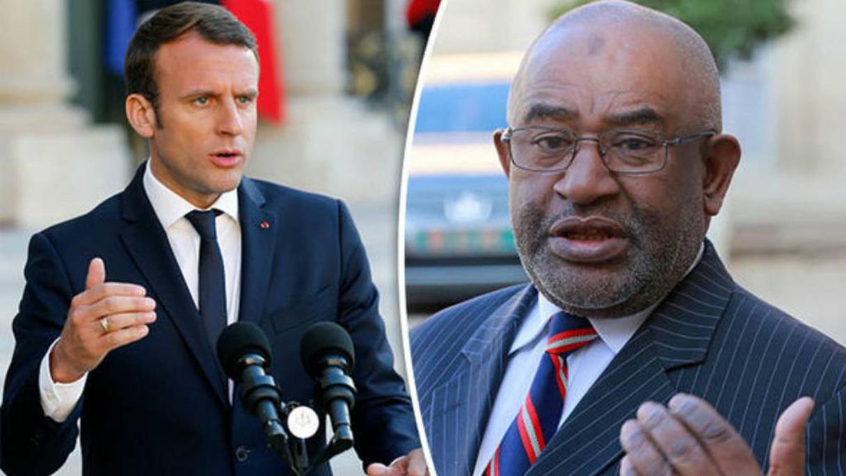 Azali Assoumani, président des Comores, et Emmanuel Macron, président de la France.