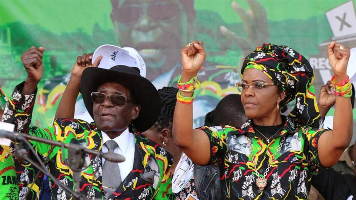 L'ex-président Mugabe et son épouse Grace.