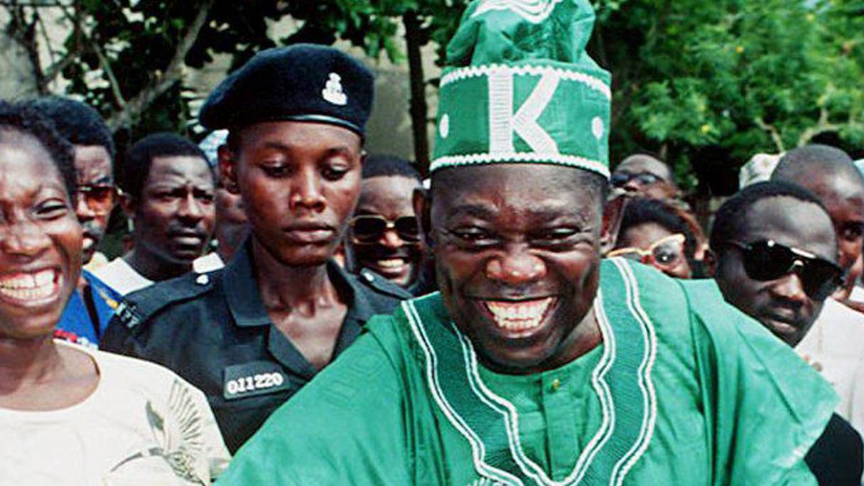 Moshood Abiola, l'opposant qui vient d'être réhabilité par Muhammadu Buhari, 25 ans après les élections de 1993. 