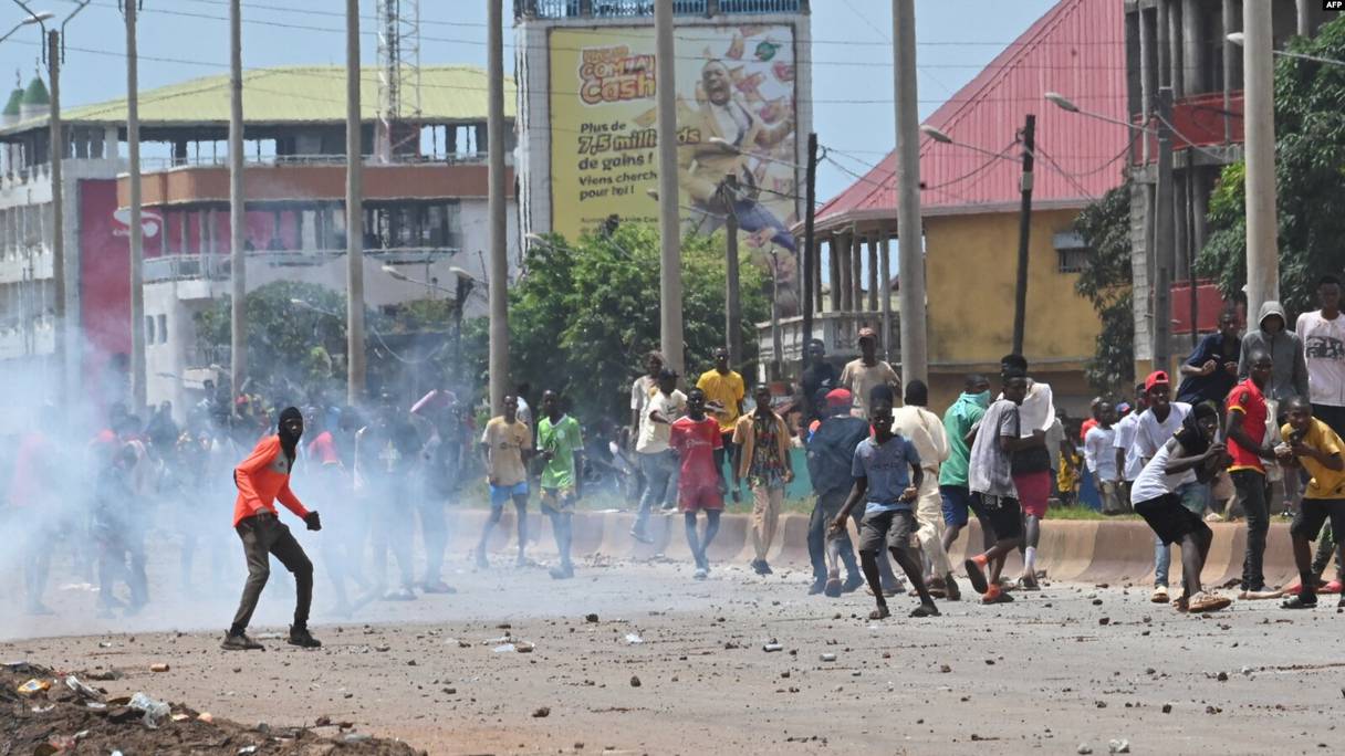 Manifestation de l'opposition en Guinée.