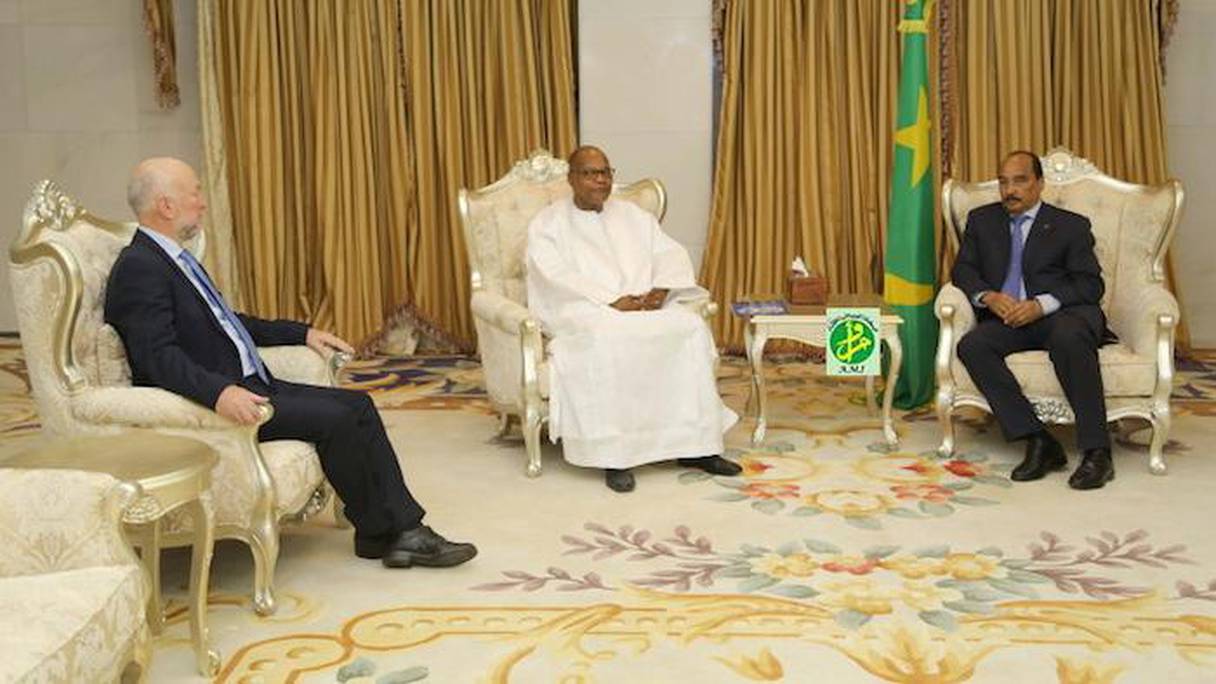 Ibn Chambas, Représentant spécial du Secrétaire général de l’ONU en Afrique de l’ouest, reçu par le président Mohamed ould Abdel Aziz. 