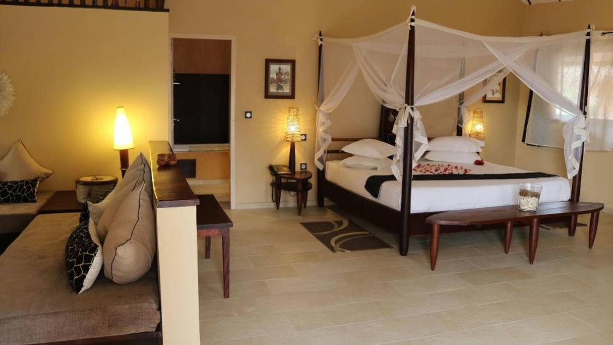 une chambre d'hôtel vide au Sénégal