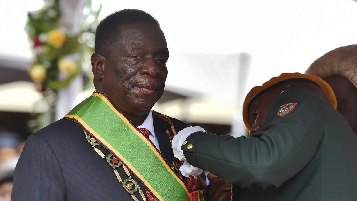 Emmanuel Mnangagwa, président du Zimbabwe.