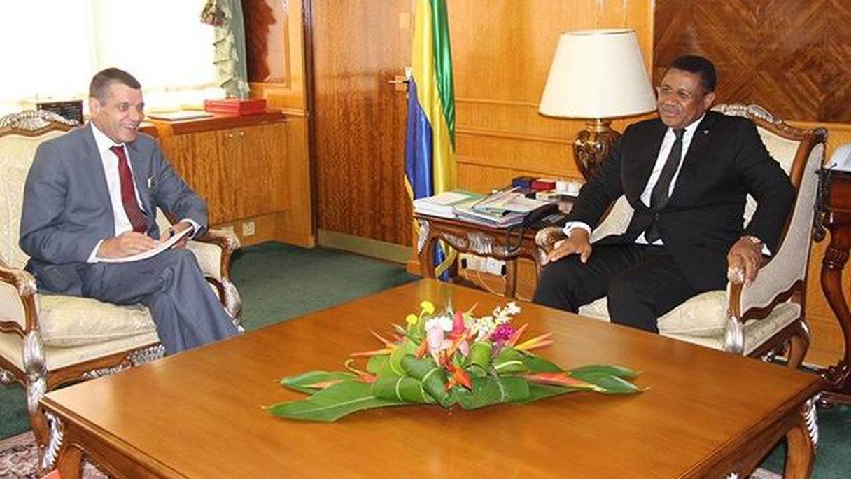 Le PDG d'Airtel Afrique, Christian de Faria, reçu par le premier ministre gabonais, Daniel Ona Ondo.