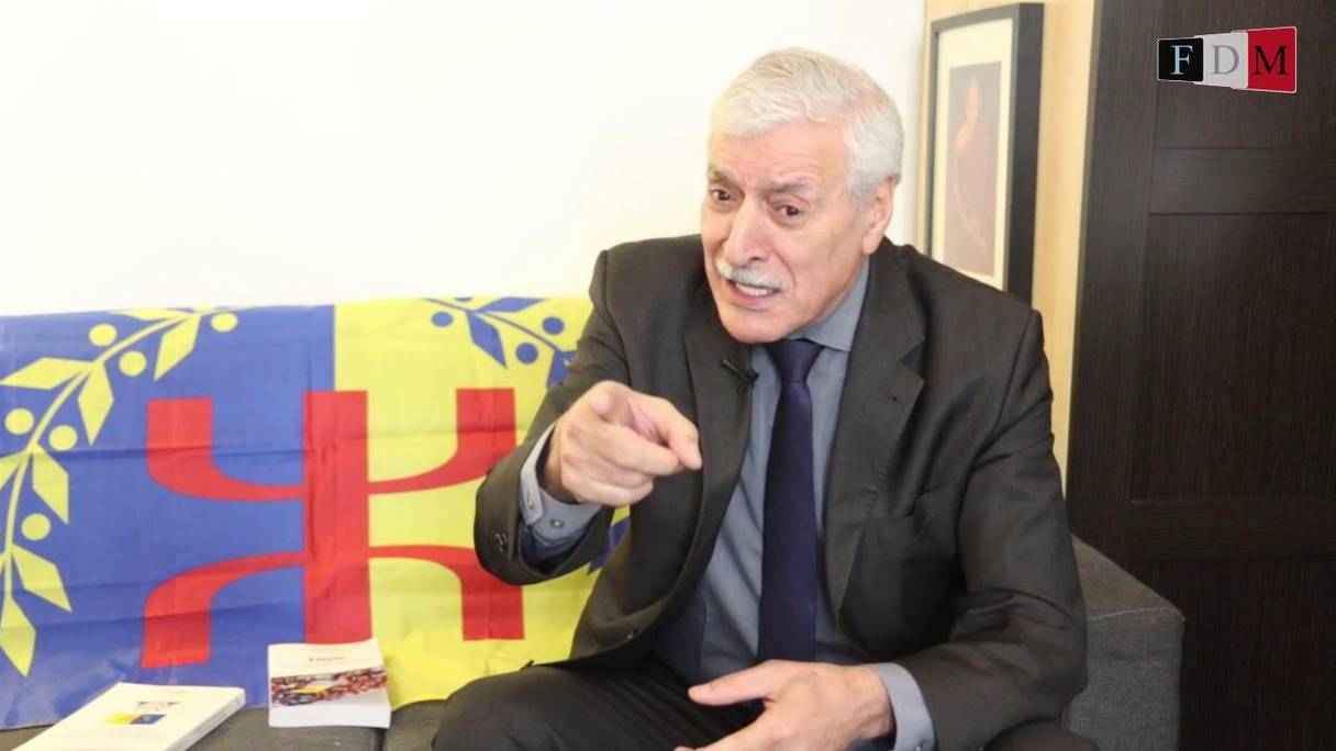 Ferhat Mehenni, président du gouvernement provisoire kabyle mis en place par le MAK. 