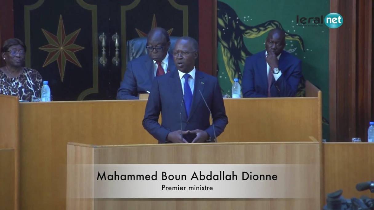 Le Premier Ministre sortant Mouhamad Boune Abdallah Dionne