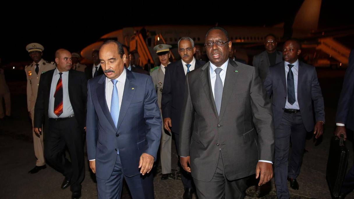 Le président Ould Abdel Aziz et le président Macky Sall.